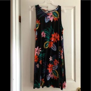 Sleeveless Jersey Swing Dress